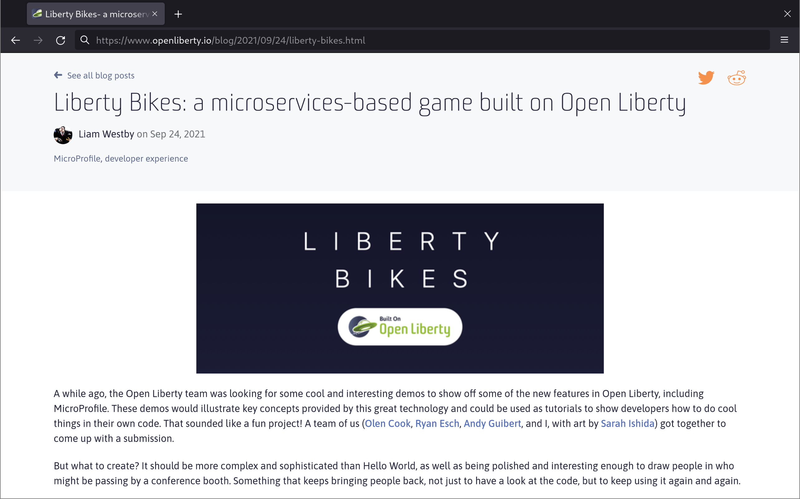blog openliberty